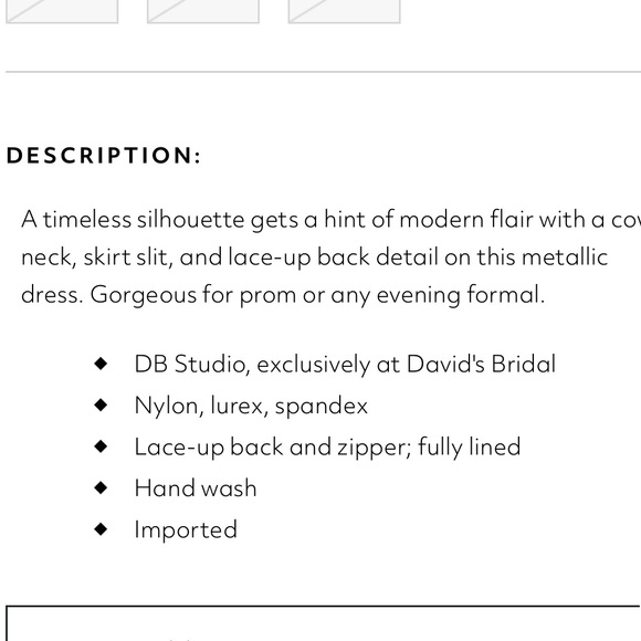 Galina Signature blue dress from David’s Bridal. Size 0. With pockets - Picture 11 of 11